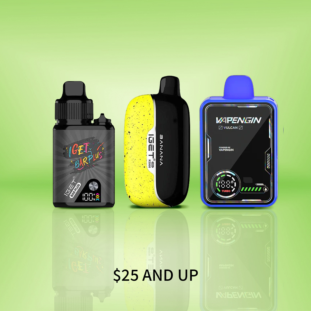 Vapes, Pods & Kits Priced at $25 and Over