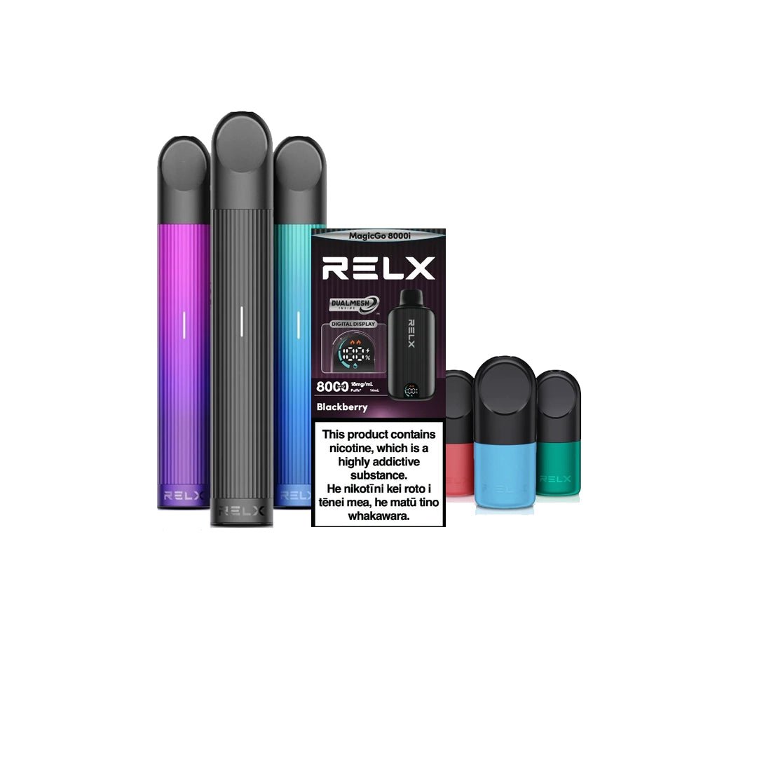 RELX Disposable Vapes & Pods - Puffing Kiwi