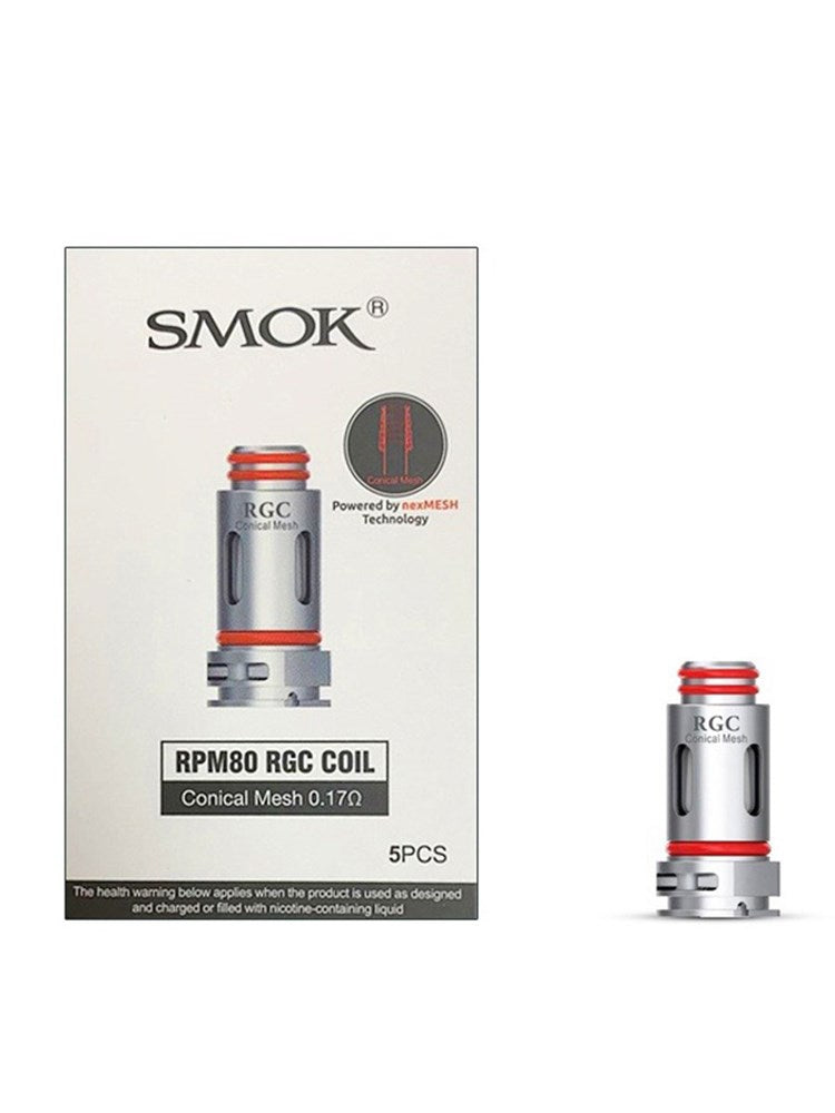 SMOK RPM 80 RGC コニカルメッシュコイル 0.17ohm: 5個パック