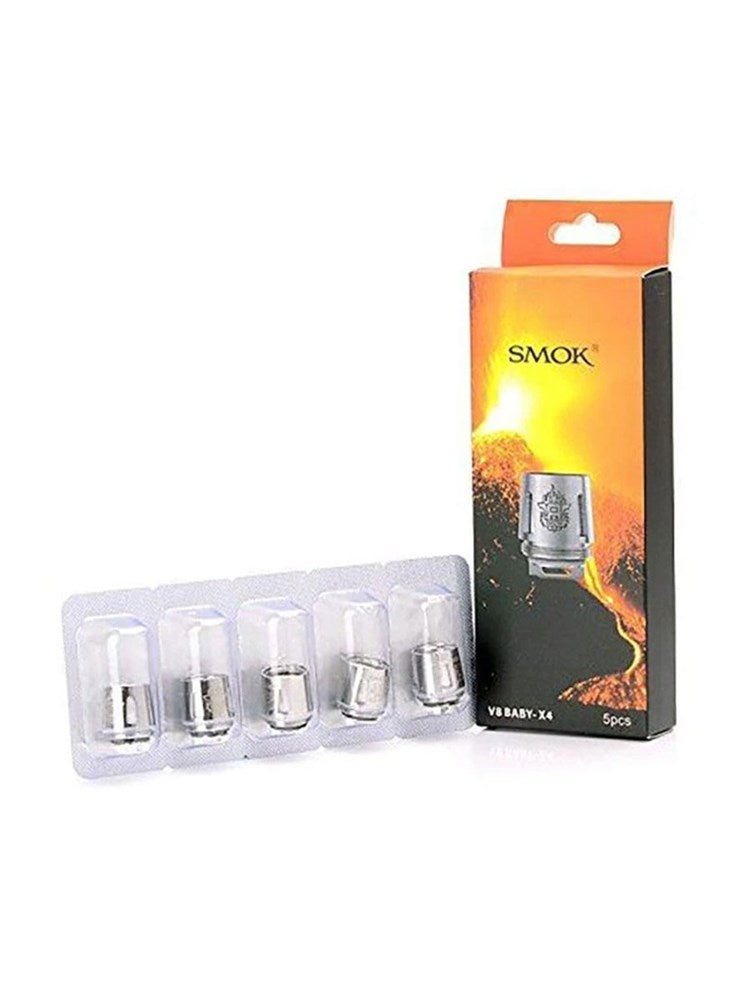 SMOK V8 Baby X4 Core Coil Pack of 5 Pcs: 0.15ohm Compatible with V8 Baby TANK