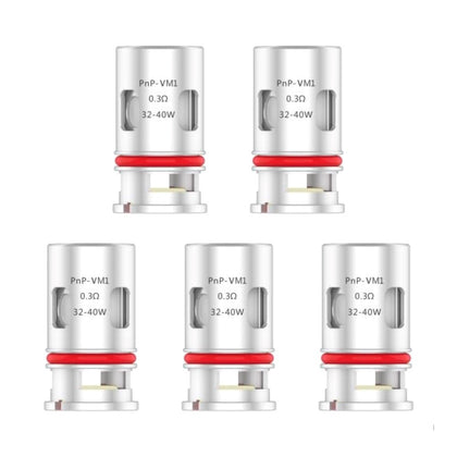 VOOPOO PnP-VM1 Coils (5-Pack) 0.3ohm 32-40Watts for Argus Series